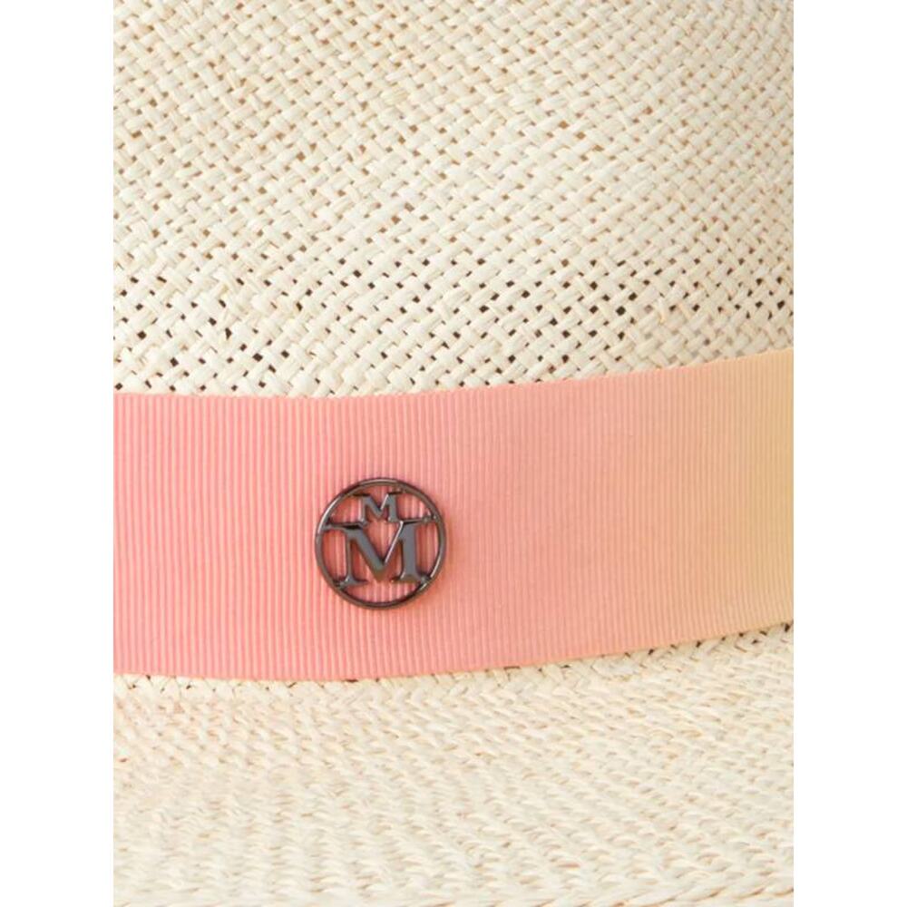 Maison Michel Chanel Charles Sunset Ribbon On Torcido Hat in Natural M - Picture 2 of 2